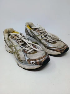 Scarpe da corsa donna ASICS GT-2130 IGS Gel Duomax pelle di serpente taglia 8 oro bianco  - Foto 1 di 7