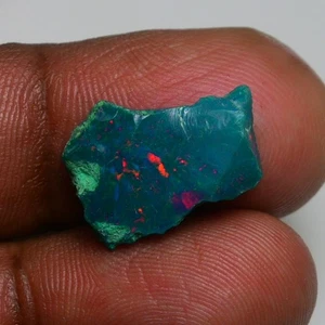 Smooth Green Opal Rough 3.35 CTS, Ethiopian Welo Opal Raw Gemstone For Jewelry - Picture 1 of 11