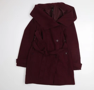 Trench coat feminino Oasis com cinto vermelho XS clássico comprimento médio - Imagem 1 de 4