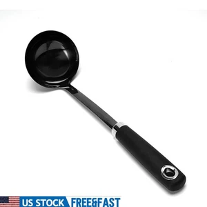 Stainless Steel Soup Ladle Ergonomic Handle Durable Kitchen Tool Food Safe New - Picture 1 of 83