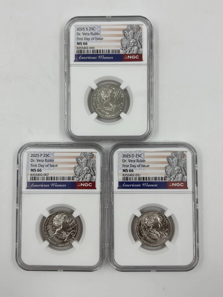 2025 P D S DR VERA RUBIN AMERICAN WOMEN  AWQ NGC MS66 FIRST DAY ISSUE⭐SHIPS NOW⭐ - Image 1 of 2