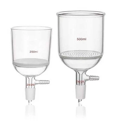30ml - 2000ml Glass Porous Filters Sand Core Filter Funnel Suction Filters CA - Image 1 of 4