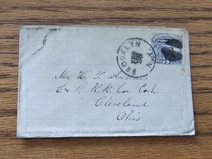 U.S. Scott #114 Cleveland & Pittsburgh Railroad Cover From Brooklyn NY - - Bild 1 von 1