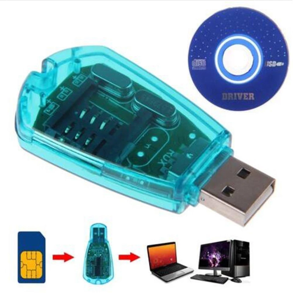 Professional Edit TRIXES USB SMS Cloner Writer Cellphone SIM Copy Card Reader - Image 1 of 4
