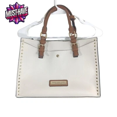 Marc New York Tote Handbag 2 in 1 with Wristlet, Strap, Gold Studs Accents - Image 1 of 4