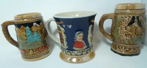 Lot 3 European Vintage Cups Steins Stephansdom Osterreich Vienna Austria Lustre - Picture 1 of 5