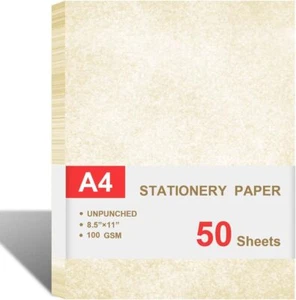 Parchment Paper for Certificates - Stationary 50 Sheets, - Picture 1 of 8