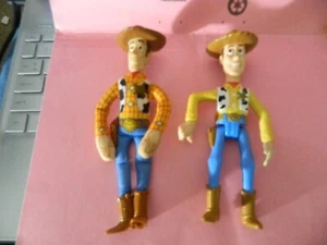 2- Disney Toy Story WOODY dolls, 1- Burger King, hard shell 6” w/ twisting hand - Picture 1 of 13