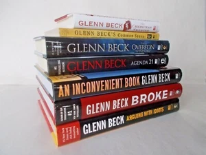 7 GLENN BECK HC W/DJ 1 TRADE PB FICTION & NONFICTION OVERTON COMMON SENSE BROKE - Foto 1 di 7