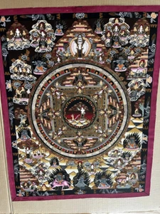 Tibetan Buddhism Thangka 唐卡 Deity mandala 21” x 27” large - Picture 1 of 3