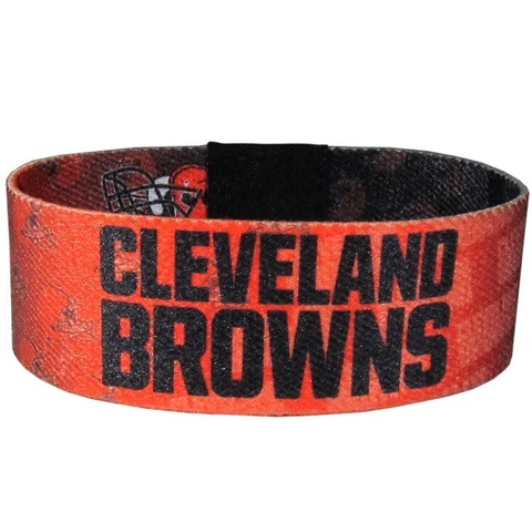 CLEVELAND BROWNS NFL ELASTIC STRETCH WRISTBAND BRACELET Cover