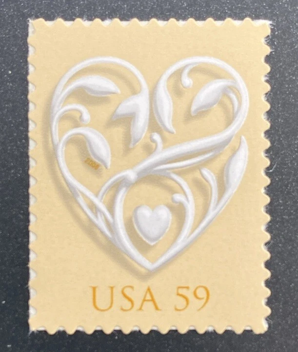 US Scott #4272 2008 59c Wedding Hearts MNH - Image 1 of 1