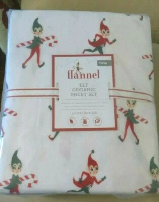 Conjunto de lençóis gêmeos Disney Elf celeiro de cerâmica presente de festa de Natal escola criança, - Imagem 1 de 4