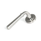 From The Anvil Newbury Unsprung Door Handle on Rose - 316 Stainless Steel