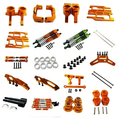 Orange aluminum metal Upgraded DIY Parts For Rc 1:10 HPI Bullet 3.0 ST/MT Car - Image 1 of 4