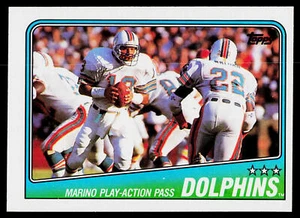 1988 Topps Dolphins Team Leaders - Dan Marino #189 Miami Dolphins - Picture 1 of 2