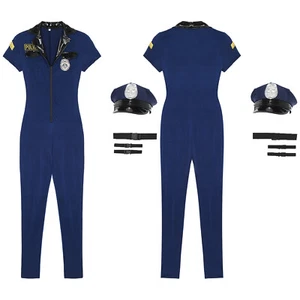 Sexy Disfraz de Oficial de Policía Mujer Policía Disfraz Juegos con disfraces Conjunto de Uniforme  - Imagen 1 de 24