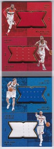 2016-17 Panini Preferred Wall/Wade/Dirk/Carmelo QUADS Relic Booklet 139/149