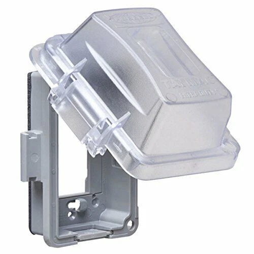 TayMac 1-Gang Weatherproof In-Use Electrical Outlet Cover - Clear (MM420C)