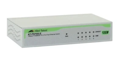 Allied Telesis AT-FS705LE FS700 Series 5 x Ports 10/100Base-TX Rack-mountable - Image 1 of 4