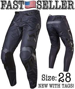 Fox Racing 180 Sabbath Men's Off-Road Motorcycle Pants Size 28, Navy/Black - NWT