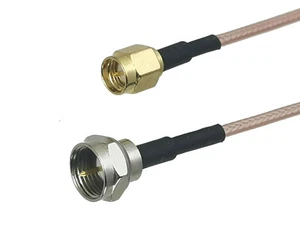 RG316 F TV macho enchufe a SMA macho conector crimpado RF puente coleta 4 pulgadas ~ 6 pies - Imagen 1 de 4