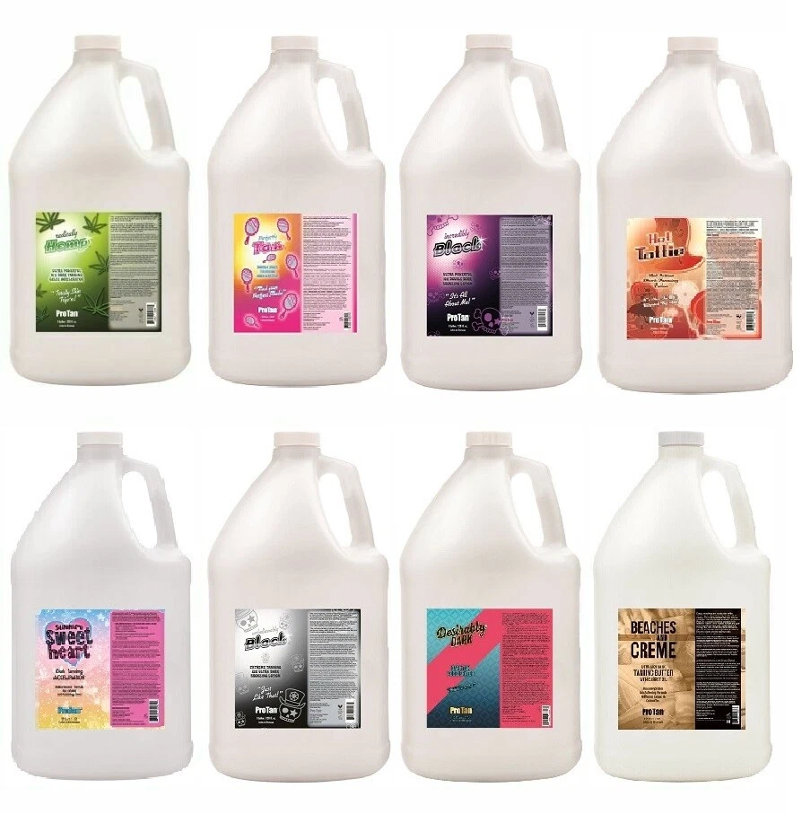 Pro Tan Salon Professional Sunbed Tanning Lotion Cream 1 GLN + Free POTS & LIDS  - Image 1 of 1