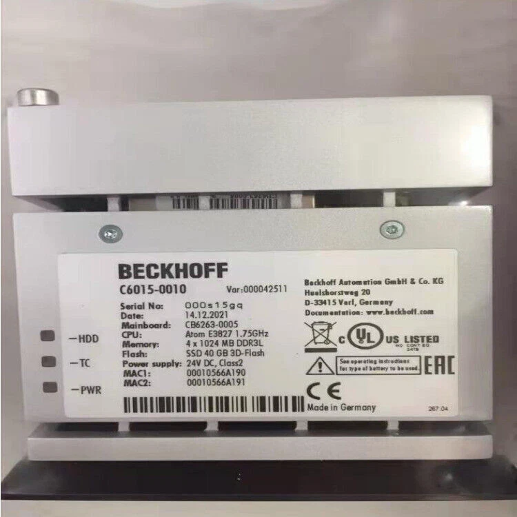 1PCS BECKHOFF Industrial Computer C6015-0010 Spot Goods
