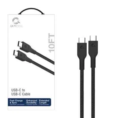 USB-C to USB-C Charging Cable 10FT by QuikCell - Image 1 of 2