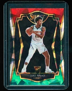 2020-21 Select Prizms Red White Green Ice #194 Zeke Nnaji RC Rookie - Bild 1 von 1