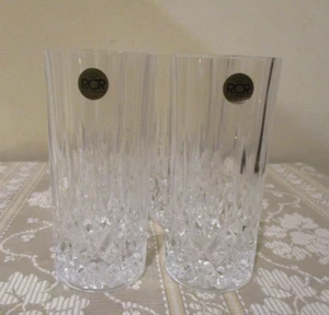 Vtg RCR Cut Glass Crystal Highball Cocktail Glasses (4pc) - Picture 1 of 12
