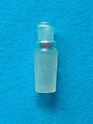 Glass Reducing Adapter,24/40 Male Joint To 14/20 Female Joints,Lab Glassware - Image 1 of 2