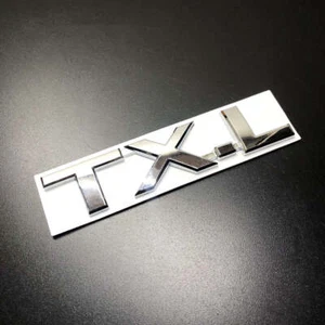 TXL Cromo Carreras Insignia Modificada Carrocería Trasera Bota Maletero Tapa Pegatina VIP Emblema - Imagen 1 de 11