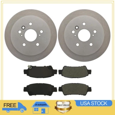 Rotores de freno traseros centrados 3 piezas, pastillas de freno de cerámica para Toyota Sienna XH Foto 1 de 4