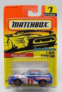 1996 Matchbox Superfast 1993 KYLE WEIDER FORD T-BIRD STOCK CAR DieCast 1/66 NOS - Picture 1 of 9