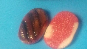 OOAK 1:6 Scale Miniature Dollhouse Food 2 Raw and Grilled Sirloin Steaks (Lrg) - Picture 1 of 2