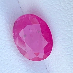 2.25 Carat Natural Faceted Cut Unheated Ruby Loose Gemstone From Afghanistan - Picture 1 of 12