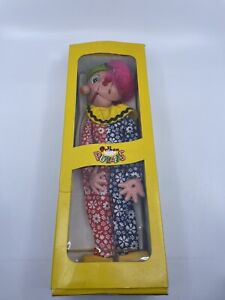 Original Vintage Pelham Clown Marionette Puppet Doll in Original Box J2