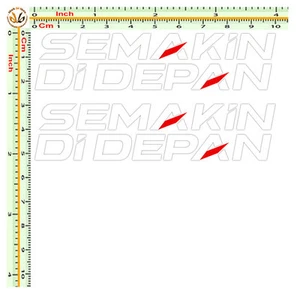 Adesivi semakin di depan sticker sponsor moto pvc pre spaziato 2 pz. cm.10 - Foto 1 di 1