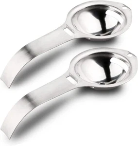 2 Pieces Egg Separator, Stainless Steel Egg White Yolk Filter Egg Sieve Kitchen - Picture 1 of 6