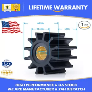 09-812B-1 F6 Johnson Pump 3001.3621 Impeller - MC97 Raw Sea Water Pump Impeller - Picture 1 of 9