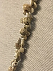 Collana dichiarazione perline conchiglia di lumaca di mare Hawaii Lei conchiglie sandial boho - Foto 1 di 6