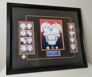 BOSTON RED SOX - Franchise Jersey Evolution Stamps Framed COOPERSTOWN Collection - Picture 1 of 8