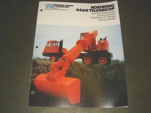 KOEHRING 4460 TELESKOOP EXCAVATOR DEALER'S  BROCHURE PAMPHLET   - Picture 1 of 4