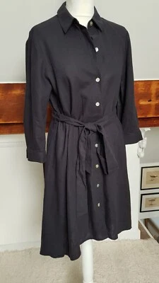 Coco Bianco Longline Linen blend Shirt with Belt ivory size M - Image 1 of 4