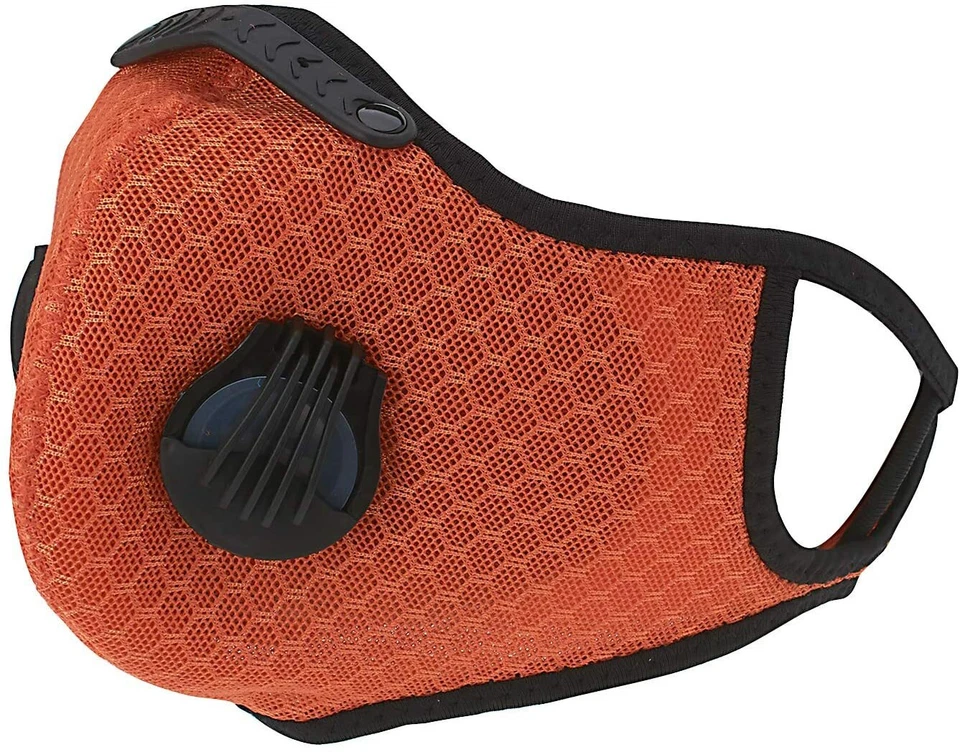 NEW style Cycling Face Mask With Active Carbon Filter Breathing Valves Reusable - Image 1 of 1