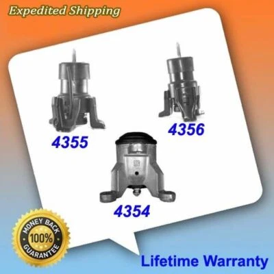 Juego de montaje de motor 3 piezas 2009-2012 para Nissan Altima Máxima Quest 3,5 L M810 Foto 1 de 4