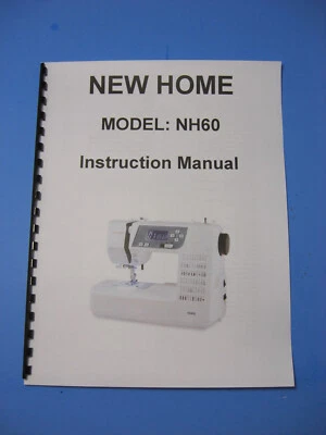New Home NH60 Sewing Machine Instruction Manual - Printed - Image 1 of 2