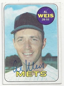 AL WEIS NEW YORK METS 1969 Topps #269 Signed Card - Bild 1 von 2