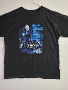 Vtg Harley Davidson 2XL Shirt Wolf Legends Live Legends Roam Bald Eagle Bear - Picture 1 of 9